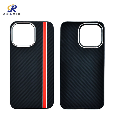 Logo Disesuaikan Bingkai Cincin Logam Desain Kamera Kevlar Phone Cases Untuk iPhone 14