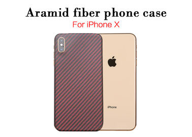 Perlindungan Lensa Ultra Slim Aramid Fiber Phone Case Untuk iPhone X