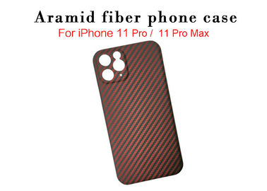 Ringan Matte Finish iPhone 11 Pro Max Aramid Case Casing Ponsel Serat Karbon