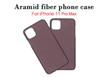 Pelindung Kuat iPhone 11 Pro Max Aramid Casing Ponsel Casing Ponsel Serat Karbon
