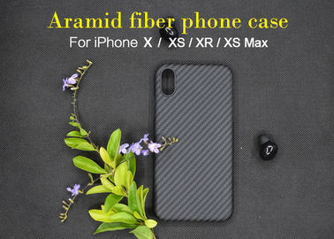 3D Silky Soft-Touch Tekstur Aramid Fiber Phone Case Untuk iPhone XS