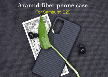 Shockproof Nyata Aramid Fiber Samsung S20 Kasus Telepon