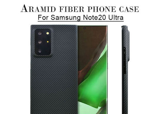 Garis Tipis Aramid Fiber Samsung Case Pelindung Note 20 Ultra Carbon Case