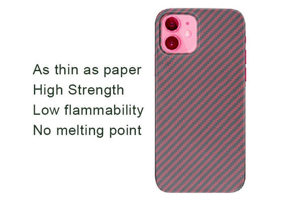 Matte Finish Aramid Fiber Phone Case Untuk iPhone 12