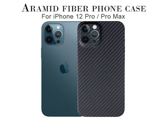 Super Slim Full Cover iPhone 12 Pro Aramid Casing Ponsel Penutup Serat Karbon