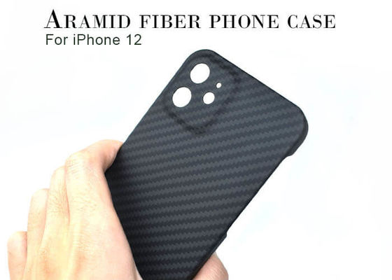 Matte Finish Shockproof Aramid iPhone 12 Case Carbon Fiber Casing Ponsel Kevlar Mobile Case