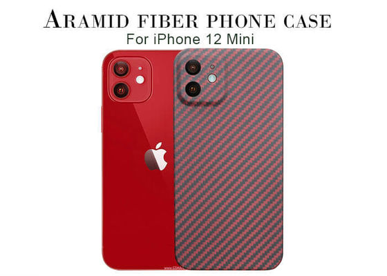 Matte Finish Full Cover Kevlar Aramid Fiber Phone Case Untuk iPhone 12 Mini