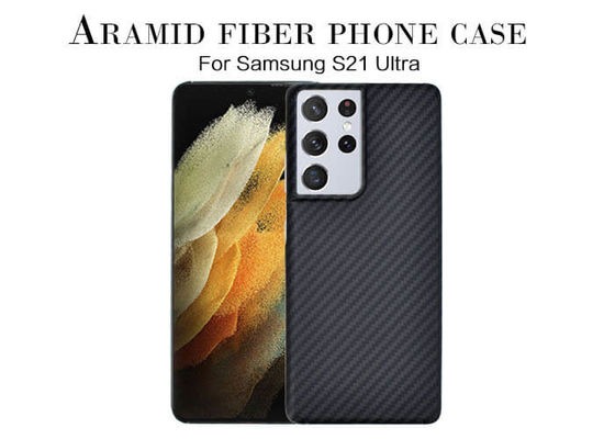 Ultra Slim Samsung S21 Ultra Aramid Fiber Cover Dengan Tekstur 3D