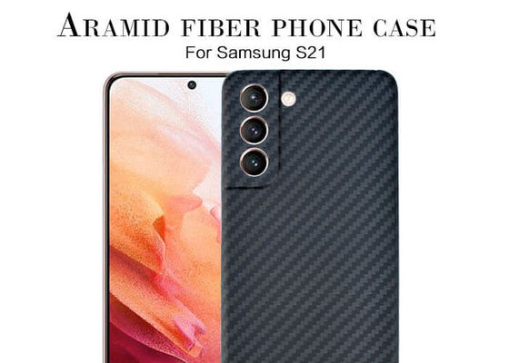 Casing ponsel Samsung S21 Lightweight Black Aramid Fiber