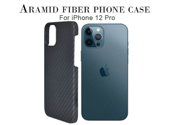 Ketebalan 0.65mm Matte Finish iPhone 12 Pro Aramid Phone Case