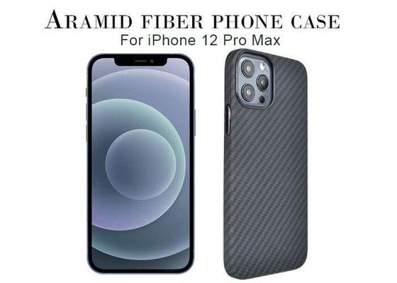 iPhone 12 Pro Max Aramid Fiber Kasing Perlindungan Penuh Dengan Desain Kawah