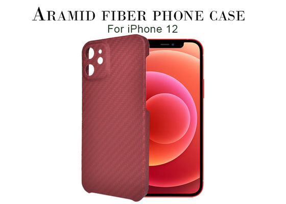 Perlindungan Kamera Half Cover Aramid Fiber Phone Case untuk iPhone 12 Pro