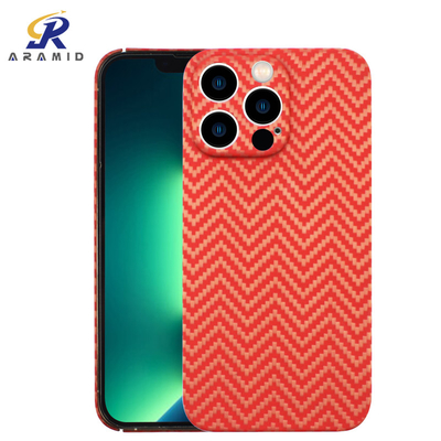 Casing iPhone Serat Aramid Oranye Memudar dengan desain Sampul Penuh