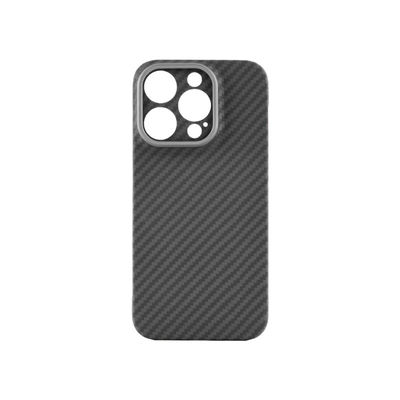 2024 Customized Cutting Frame Aramid Carbon Fiber Phone Cover untuk iPhone 16 dengan Ketebalan 0,8mm dan Berat 16g