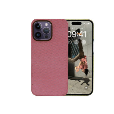 Ultra Thin Pink Color Luxury Aramid Carbon Glass Fiber Magnetic Phone Case untuk iPhone 16 Pro Max