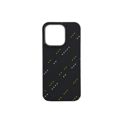 Custom Pattern Logo Power Case Anti-Knock Aramid Carbon Fiber Phone Case untuk iPhone 16 Pro Max