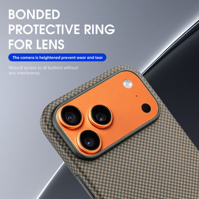 Customized Side Injection TPU Aramid Carbon Fiber Mobile Phone Cover for iPhone 17 Pro