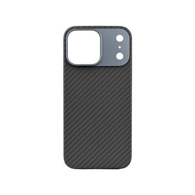 Customized Metal Frame Ultra Thin Aramid Carbon Fiber Mobile Cover untuk iPhone 17 Pro