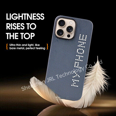 Glow In The Dark Super Light Aramid Carbon Fiber Cover untuk iPhone 17 Pro