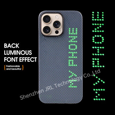 Glow In The Dark Super Light Aramid Carbon Fiber Cover untuk iPhone 17 Pro