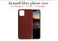 Hitam Dan Merah Glossy Twill Aramid iPhone 11 Cover Case