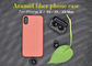Oranye Warna Nyata Aramid Fiber Case Telepon Untuk iPhone X, Case Pelindung