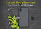 3D Silky Soft-Touch Tekstur Aramid Fiber Phone Case Untuk iPhone XS