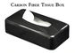 Kotak Tisu Serat Karbon Mengkilap 21 * 12 * 5.6cm Antioksidan