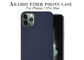 Warna Biru iPhone 11 Pro Max Aramid Fiber Case Casing Serat Karbon