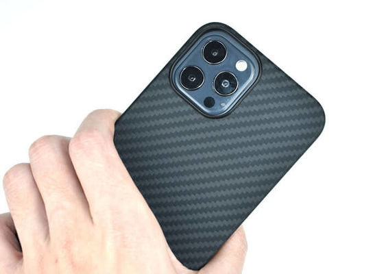 Desain Cincin Casing Ponsel iPhone 12 Pro Max Aramid Carbon Fiber Kevlar Casing Ponsel