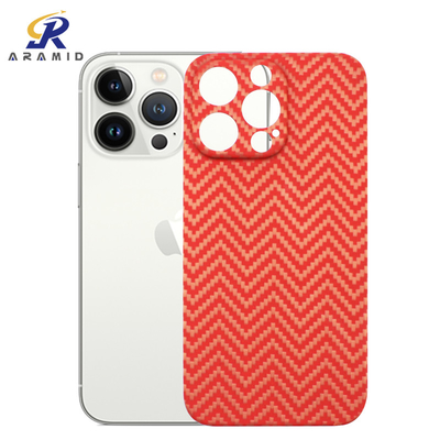 Casing iPhone Serat Aramid Oranye Memudar dengan desain Sampul Penuh