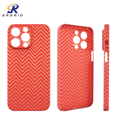 Casing iPhone Serat Aramid Oranye Memudar dengan desain Sampul Penuh